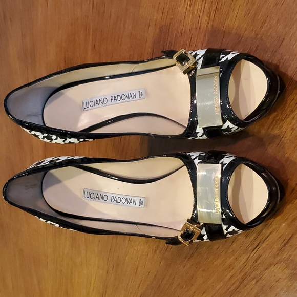 *SALE* Luciano Padovan houndstooth heels - Picture 2 of 10